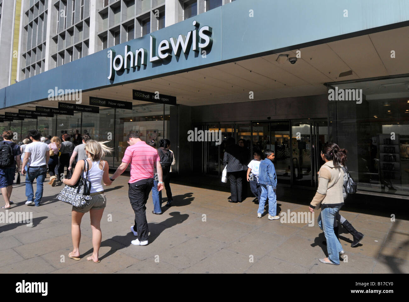 London West End Oxford Street shopping area John Lewis Store Stock Photo Alamy