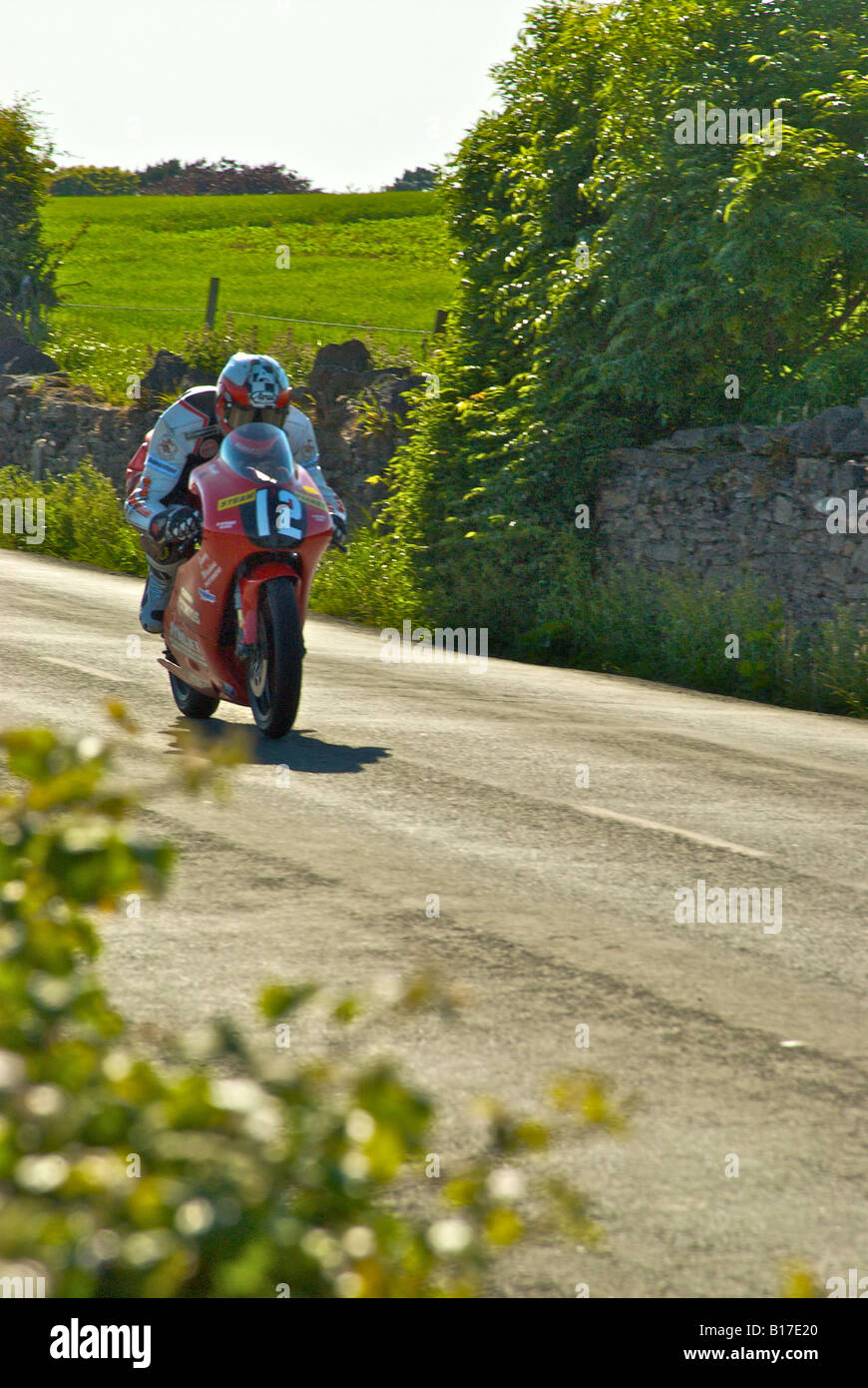 Isle of Man Billown Southern 100 Stock Photo