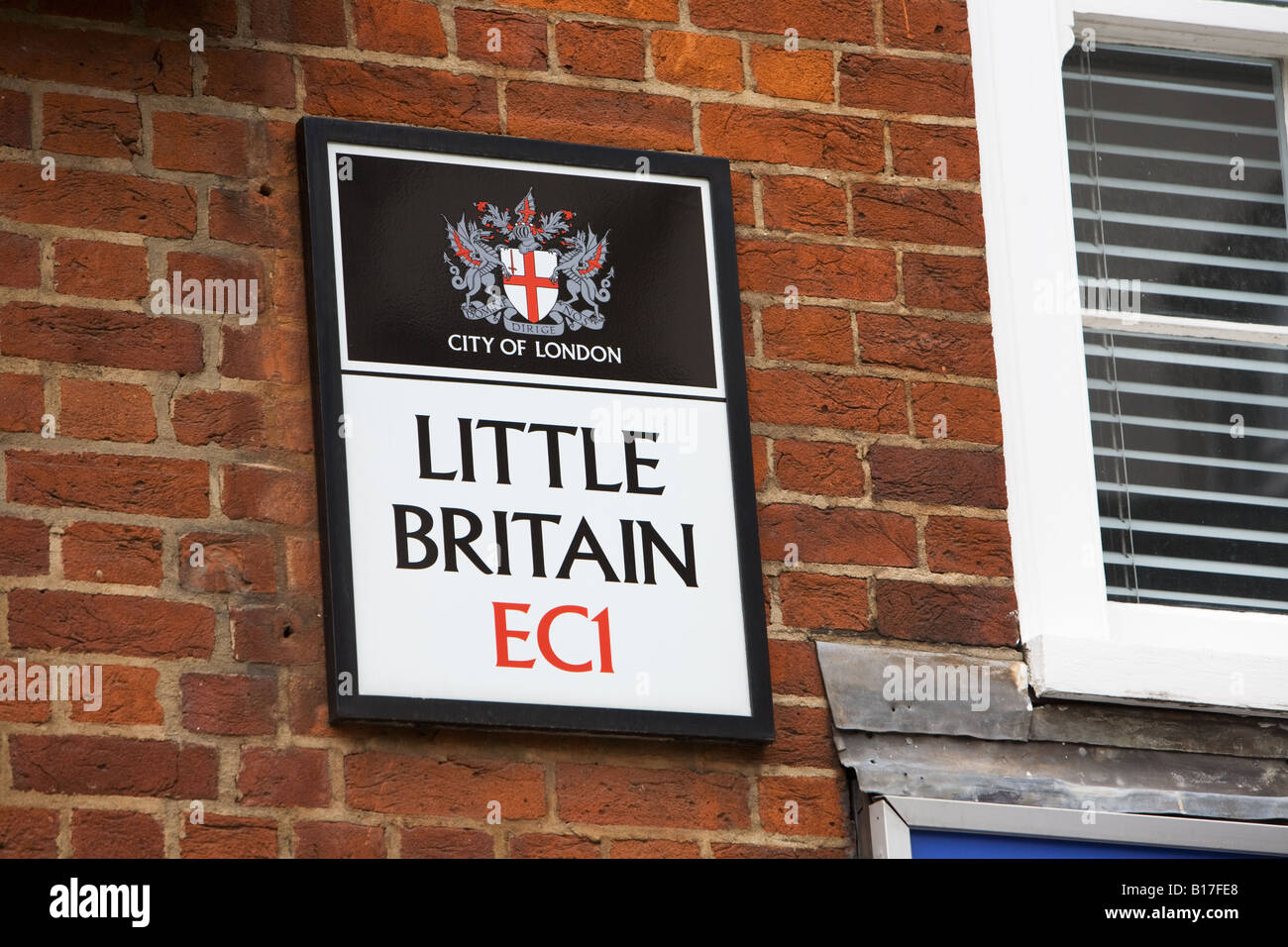 Little Britain street sign city of London EC1 Stock Photo Alamy