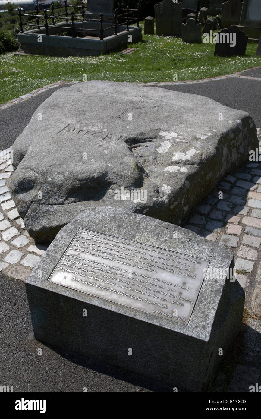 Burial place of st patrick downpatrick hires stock photography and