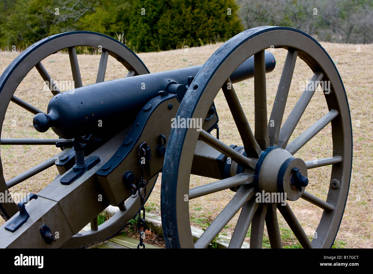 American Civil War Cannon in Andersonville Georgia Stock Photo