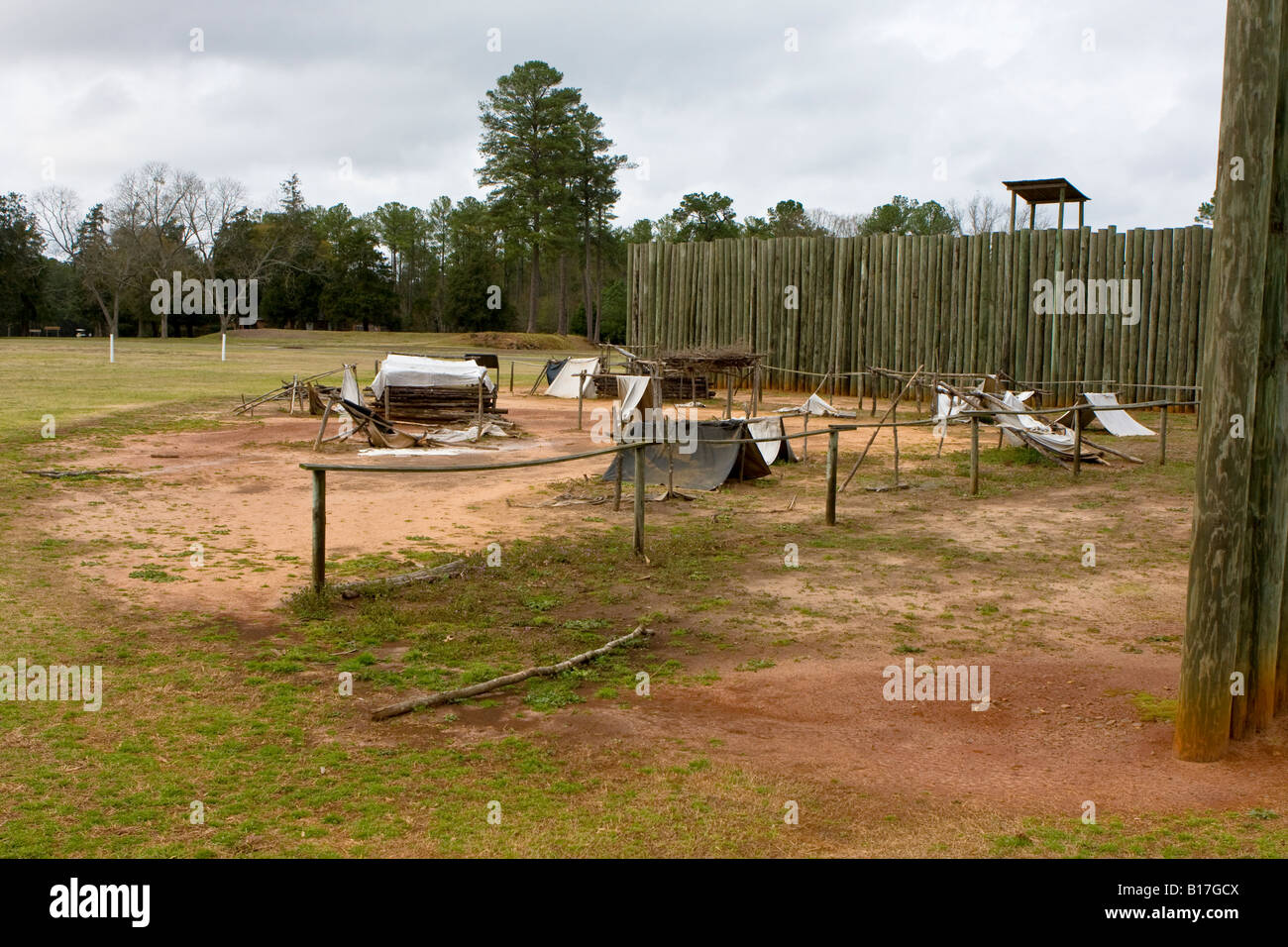 Andersonville American Civil War Exhibit, Museum and Historical Site Stock Photo