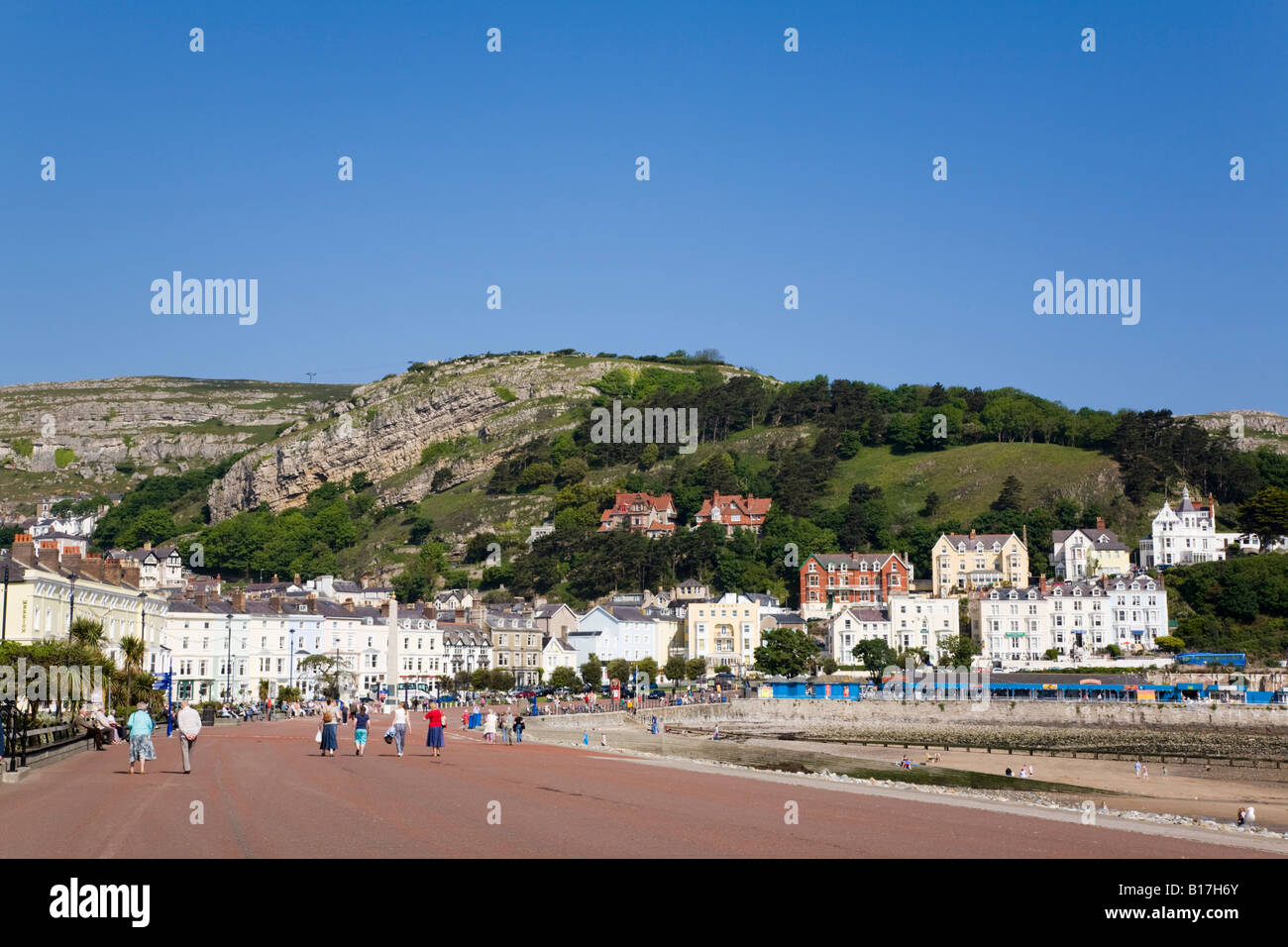 Llandudno North Wales UK North Parade promenade and hotels in elegant 19th century Victorian