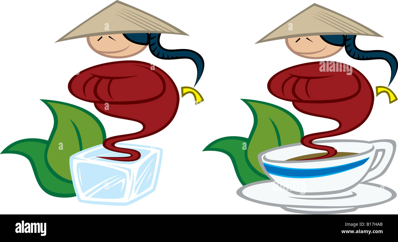 China Tea icons Stock Photo - Alamy
