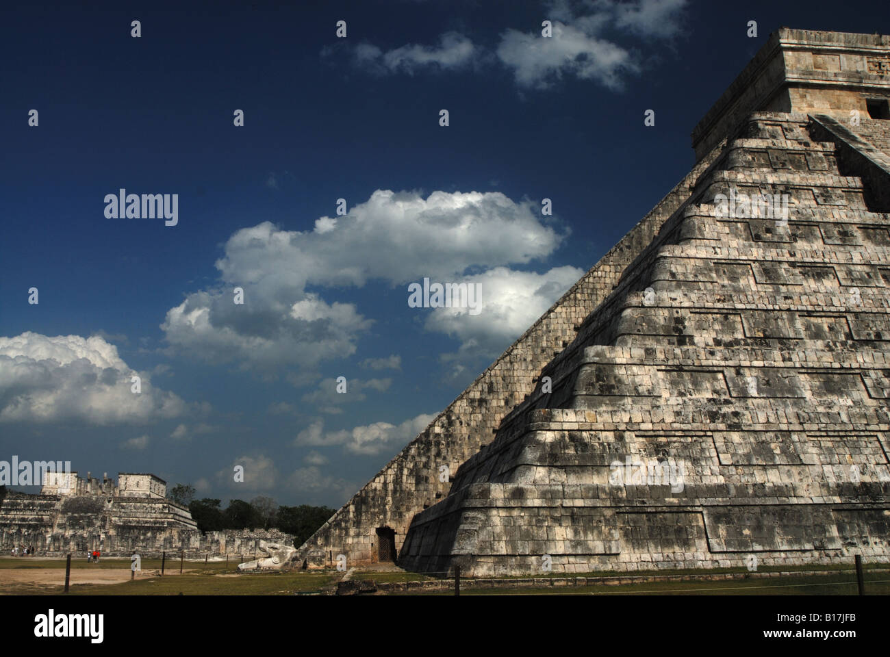 The Mayan temple of Chitchen Itza, Mexico Stock Photo