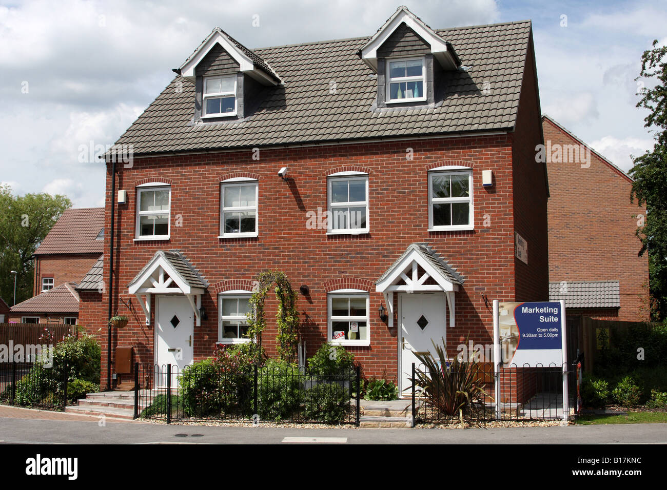 New build homes for sale Stock Photo Alamy