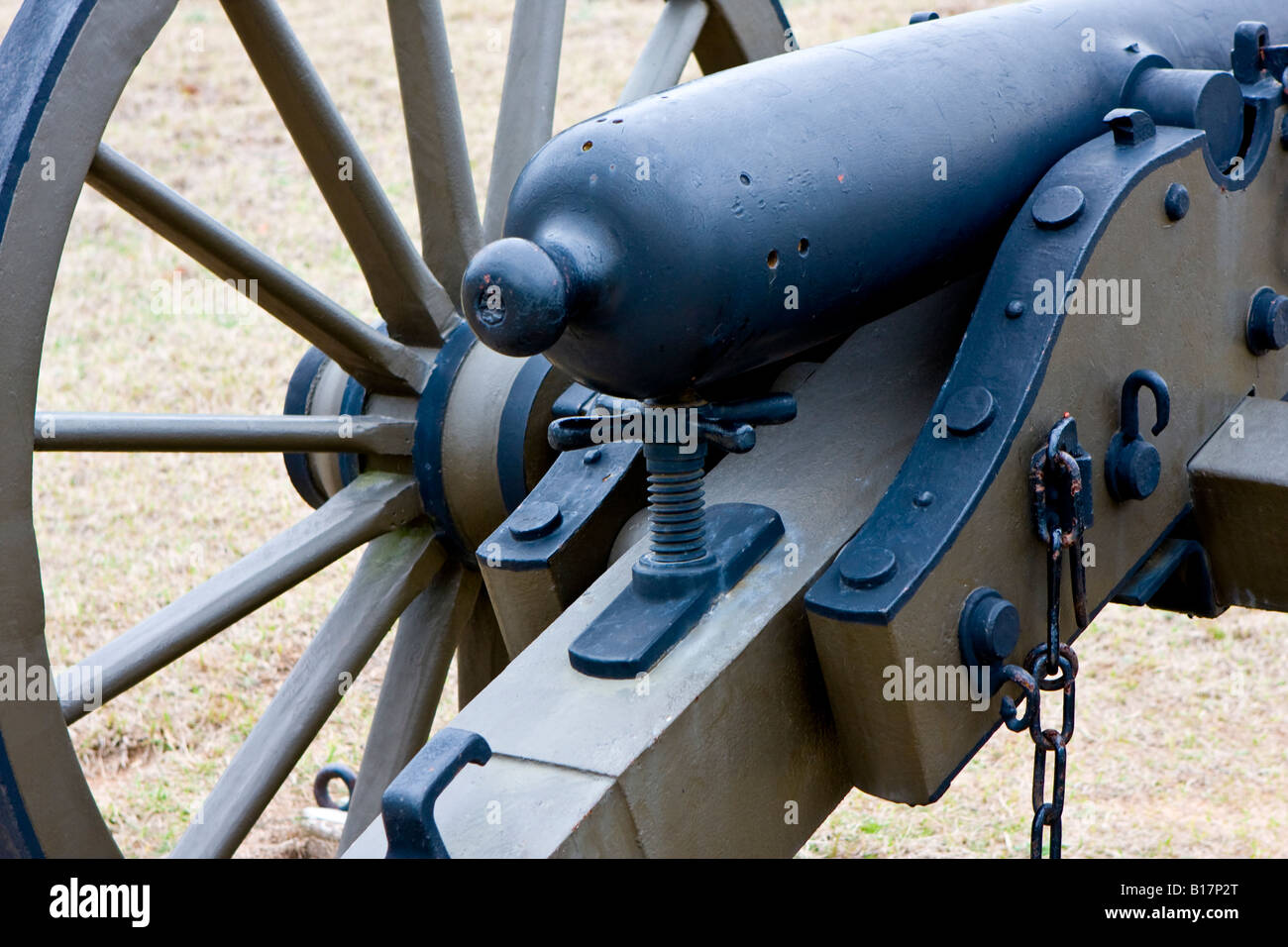 American Civil War Cannon Hitch in Andersonville, Georgia Stock Photo