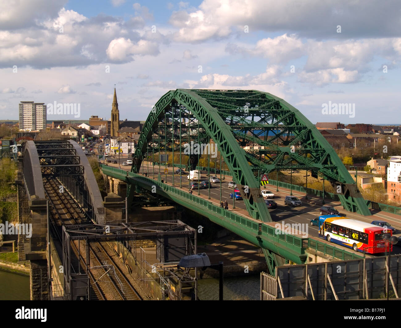 Bridges over the River Wear, Sunderland, England Stock Photo Alamy