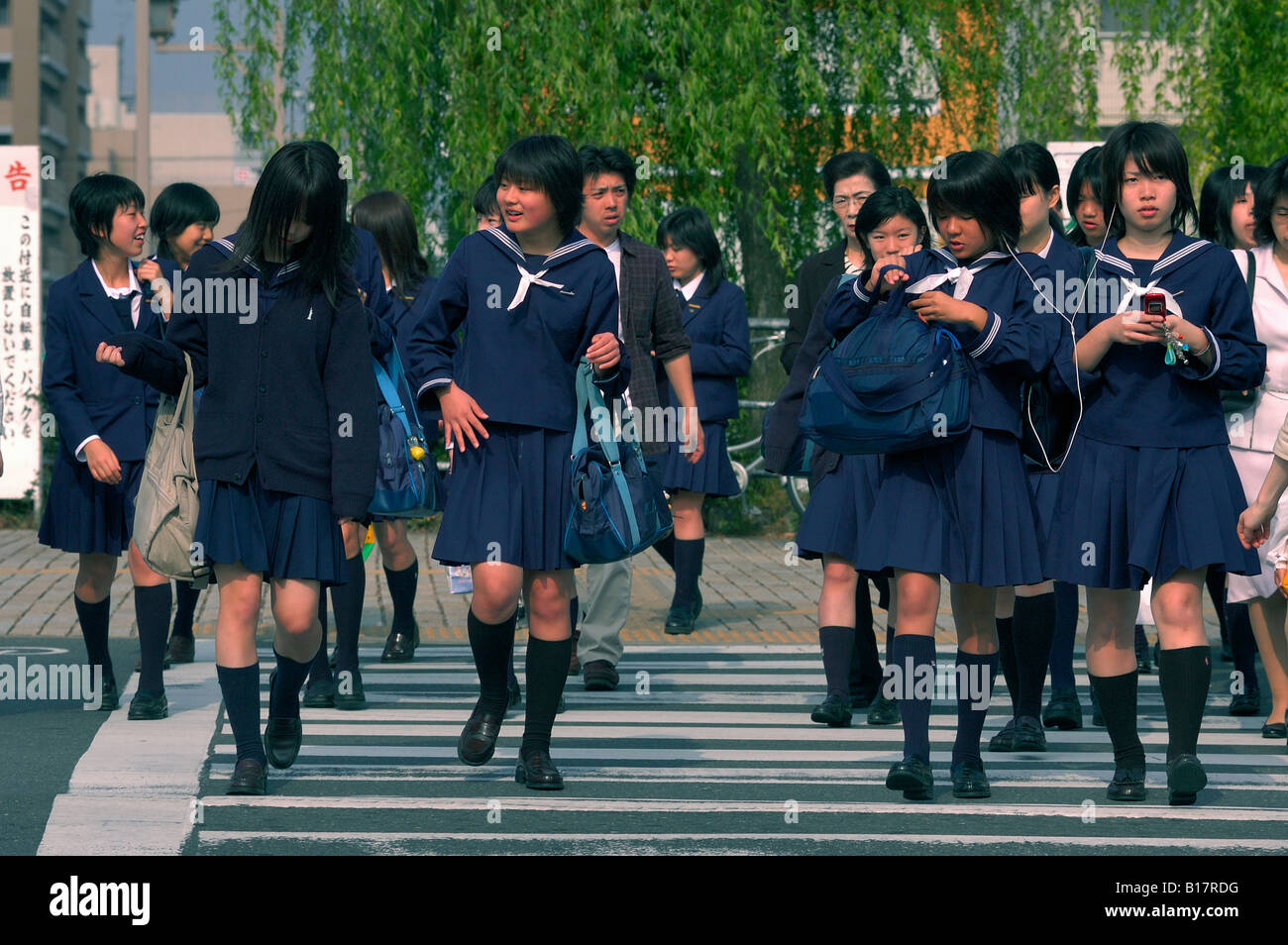 Japan Girls Uniform School High Resolution Stock Photography And Images 