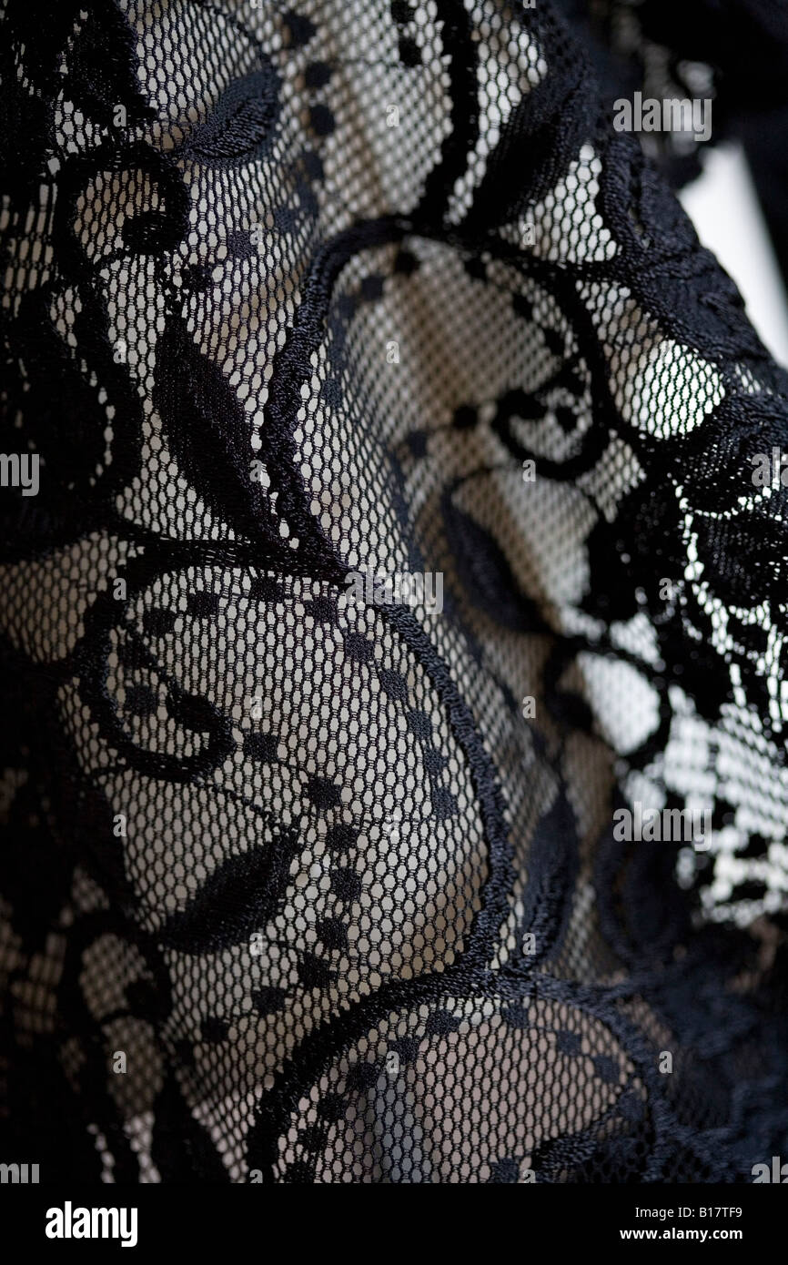 pattern of black lace Stock Photo