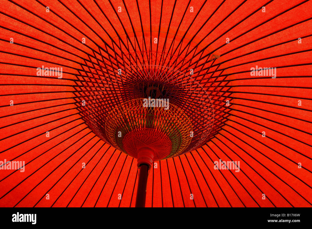 traditional japanese red paper umbrella Kyoto Japan Stock Photo Alamy