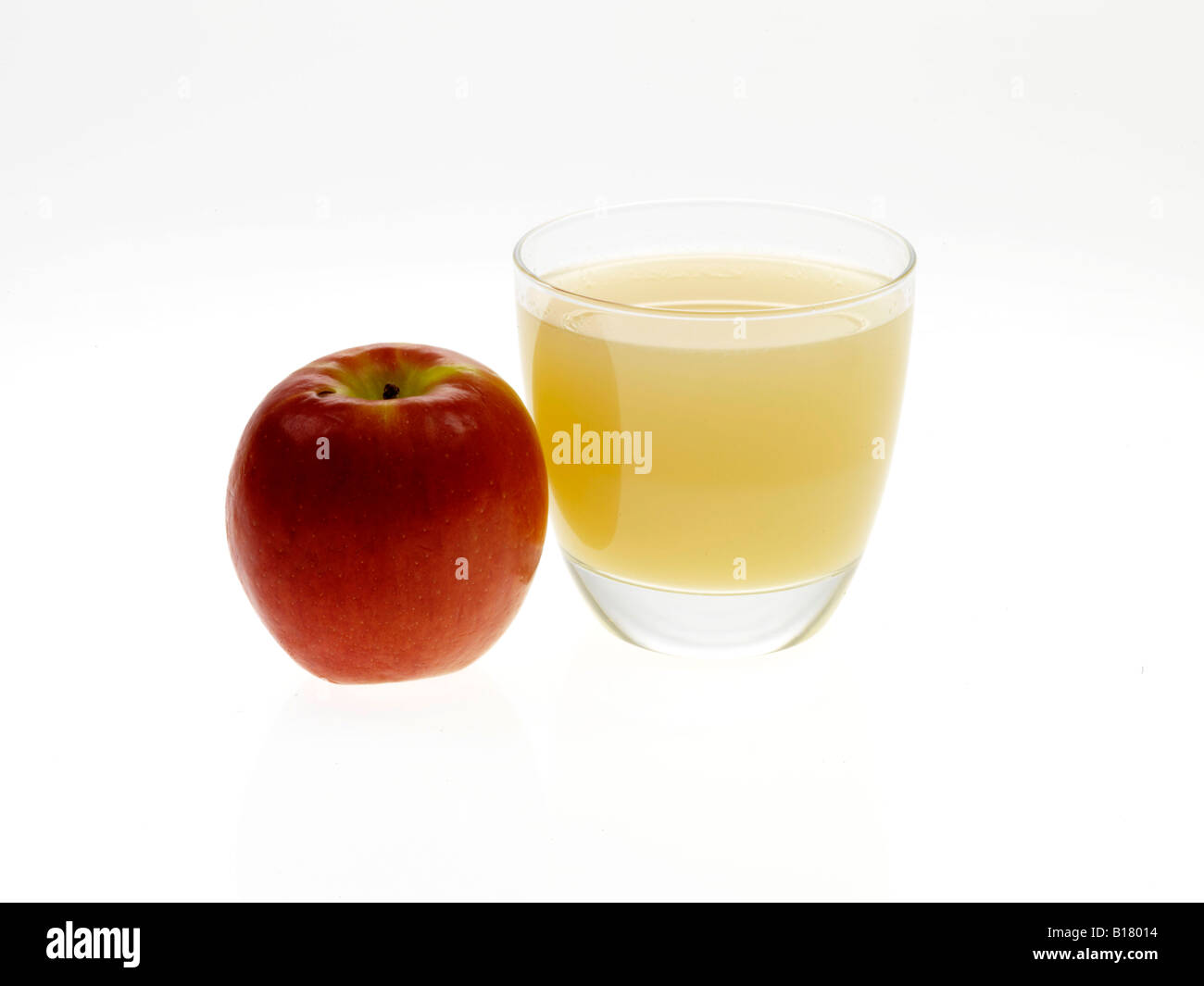 Pineapple Juice And Apple Stock Photo