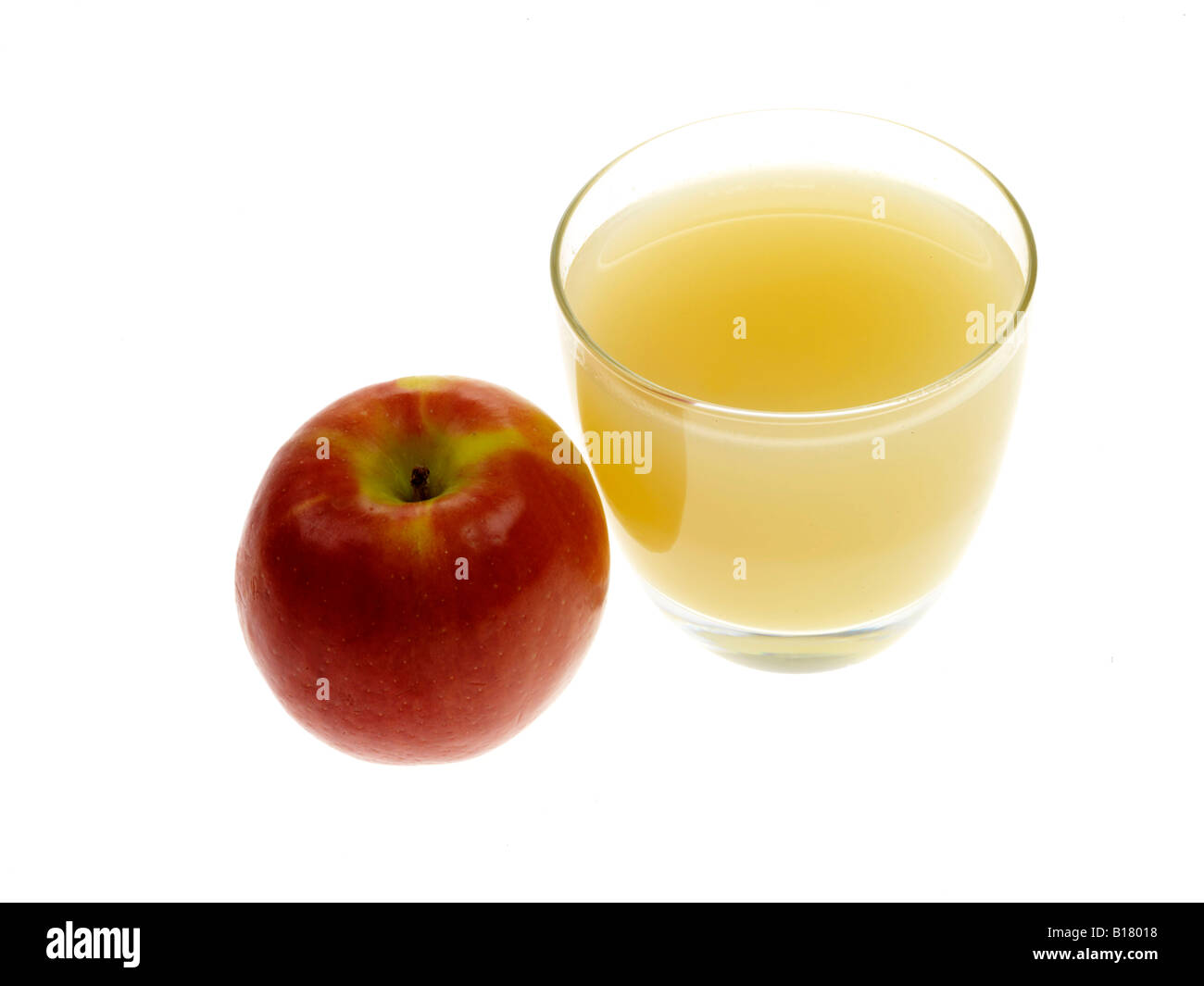 Pineapple Juice And Apple Stock Photo