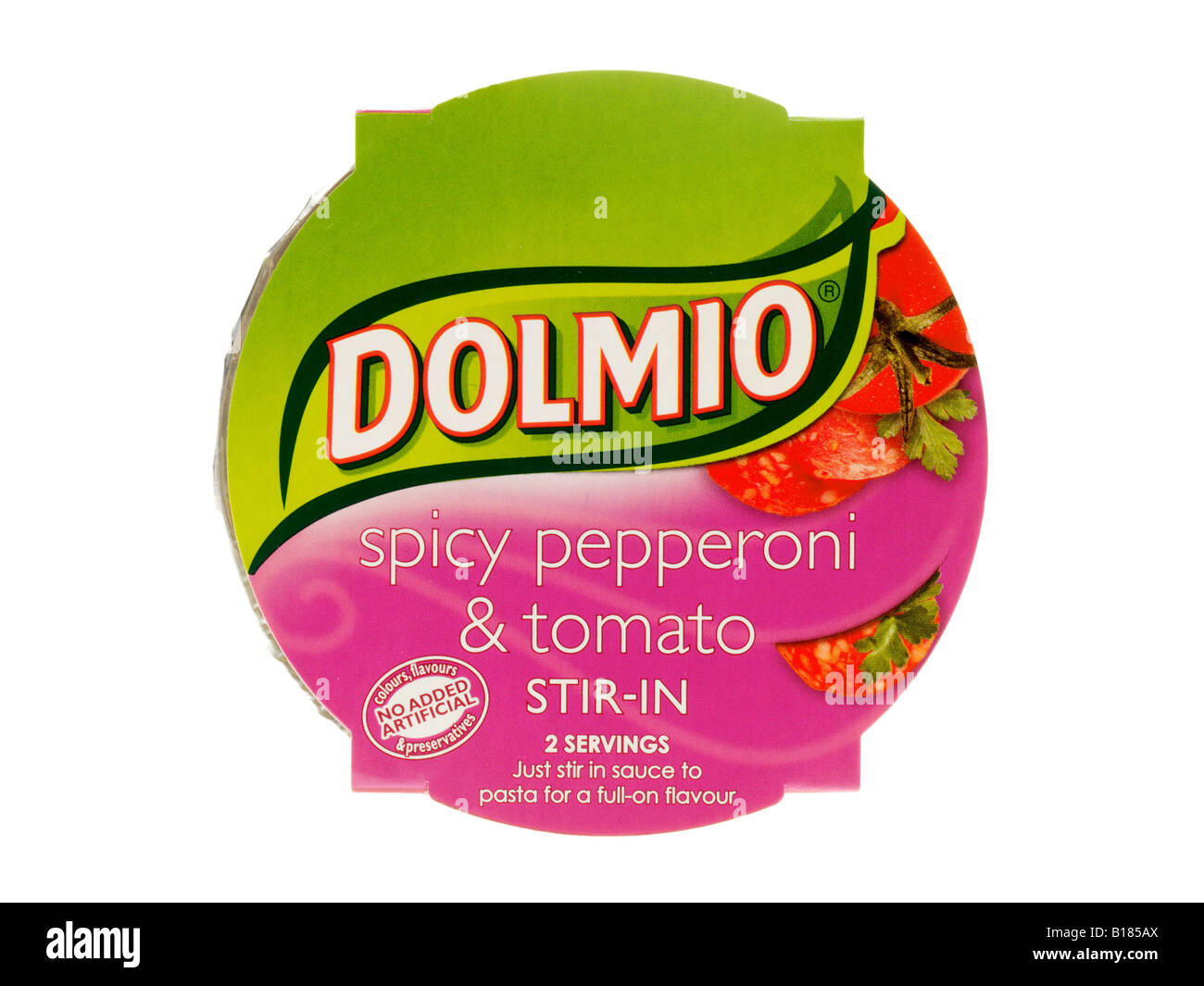 Spicy Pepperoni and Tomato Stir In Sauce Stock Photo Alamy