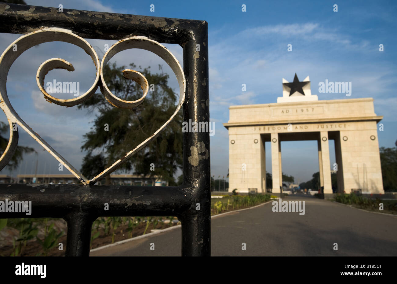 Independece arch on Independence square in Accra Ghana Stock Photo