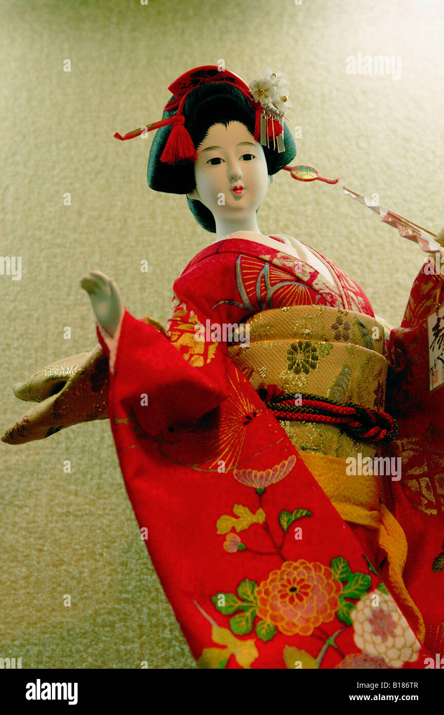 japanese doll with kimono traditional japanese dress for sale Kyoto Japan  Stock Photo - Alamy