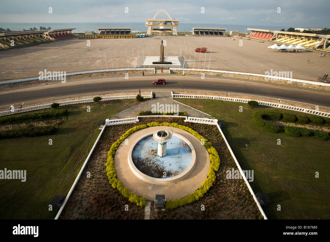 View of Independence square in Accra Ghana Stock Photo
