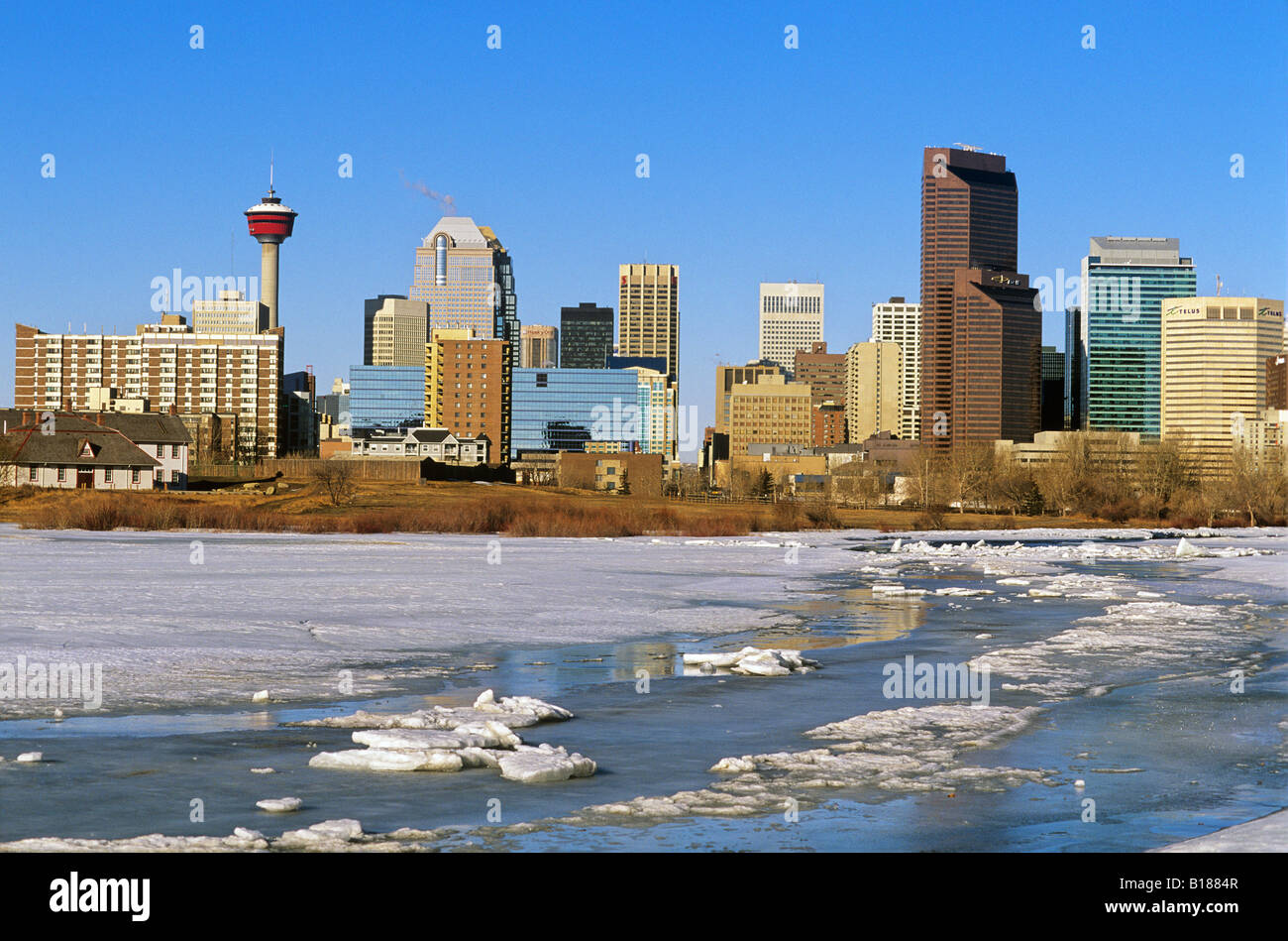 Calgary seasons river hi-res stock photography and images - Alamy