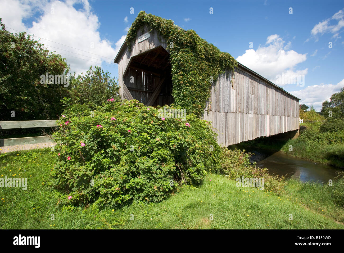 Smith Creek, Covered Bridge, Sussex, Kennebecasis, 7.5, 1908, Salmon, New Brunswick, Canada