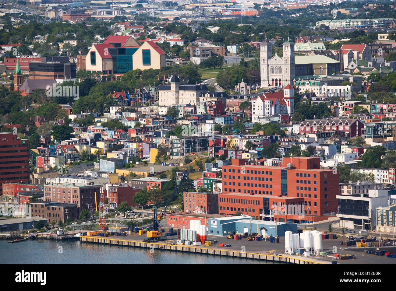 Aerial, ST. John's, Newfoundland, Canada Stock Photo Alamy