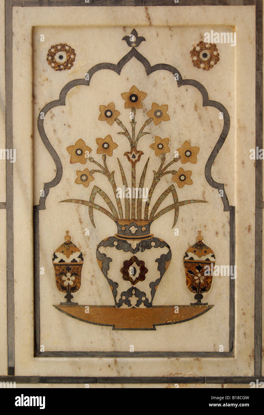 Marble inlay at the 