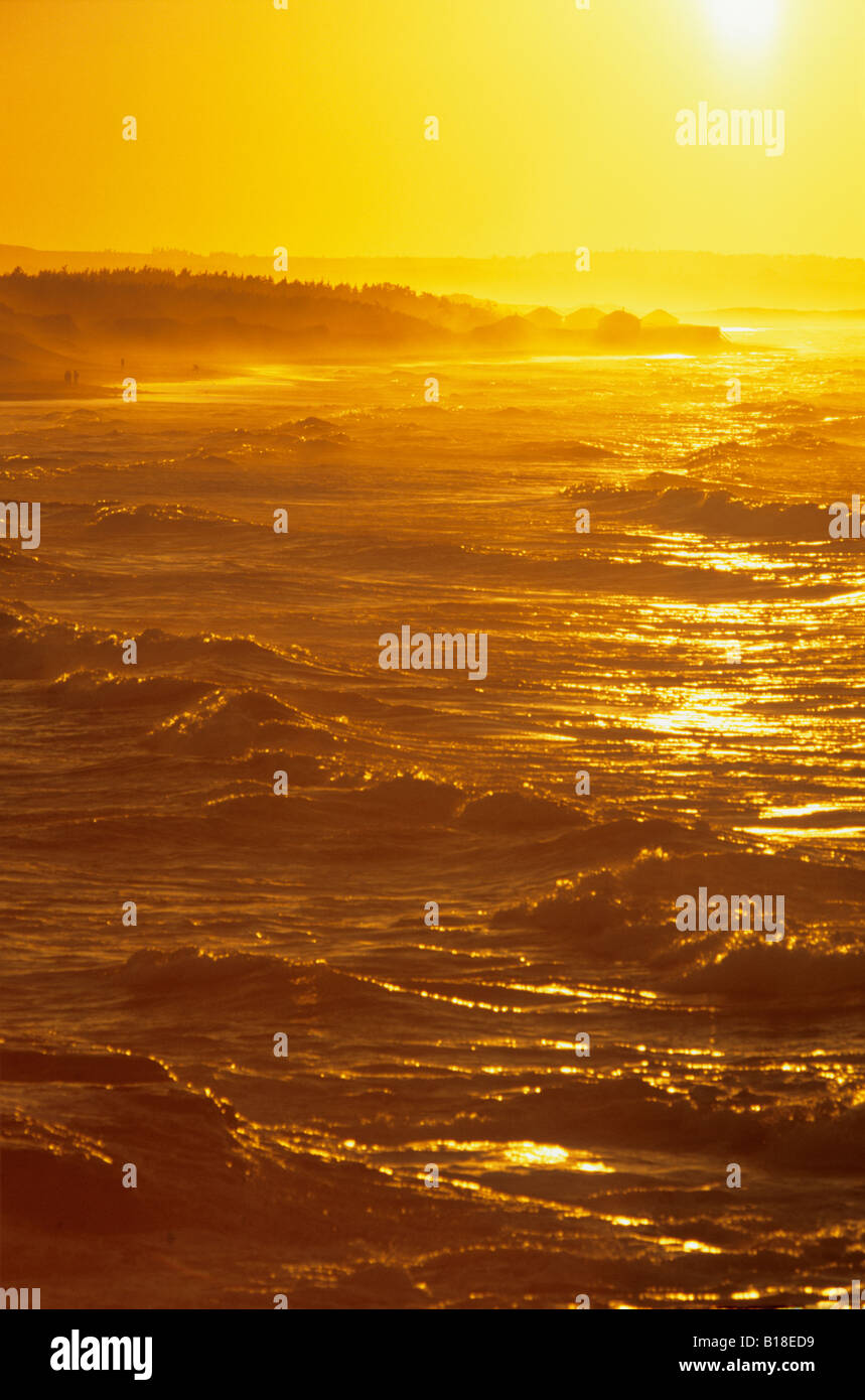 Cavendish Beach At Sunset, Pei National Park, Prince Edward Island 