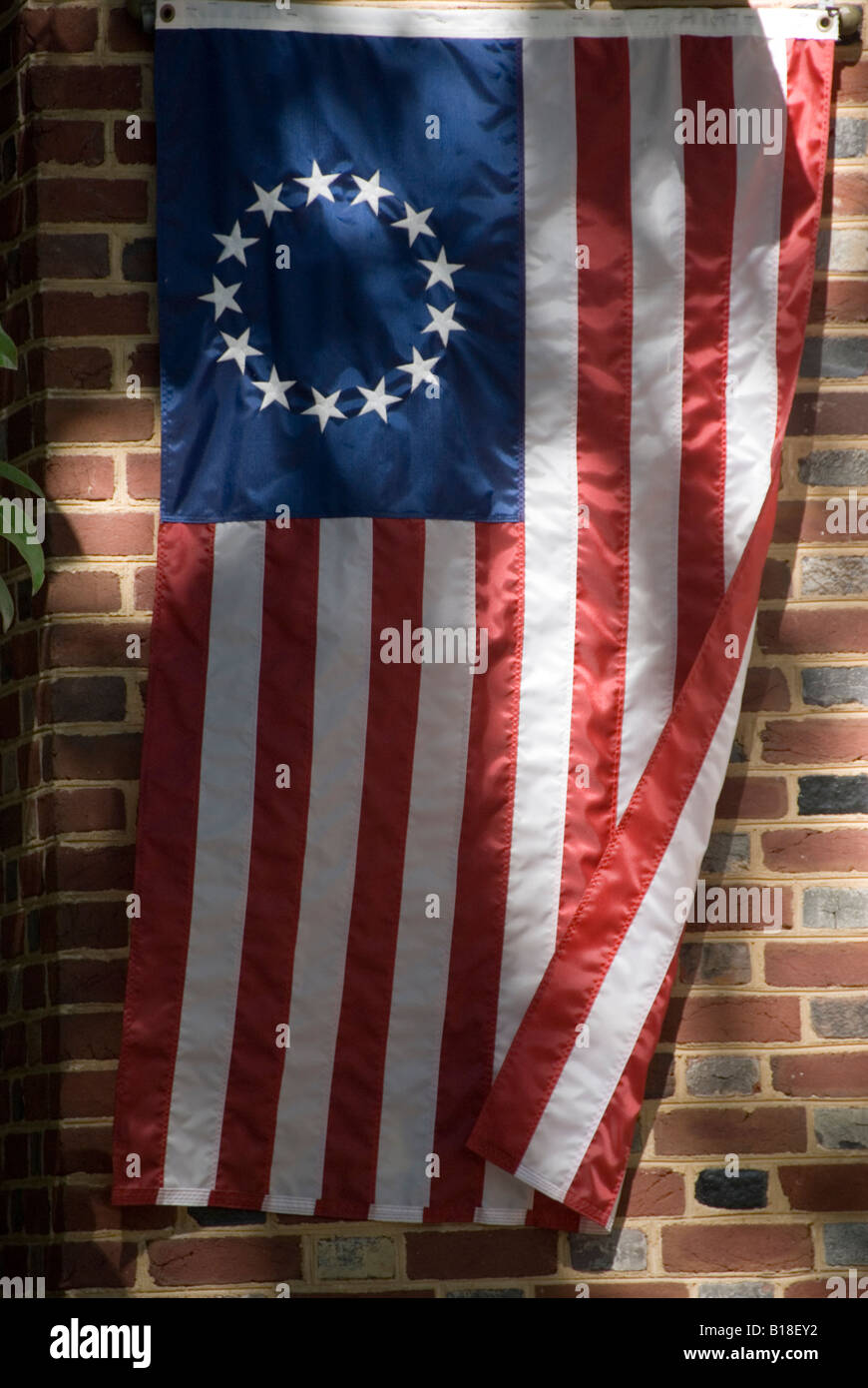 The Original Version Of The American Flag Designed In Philadelphia Stock Photo Alamy