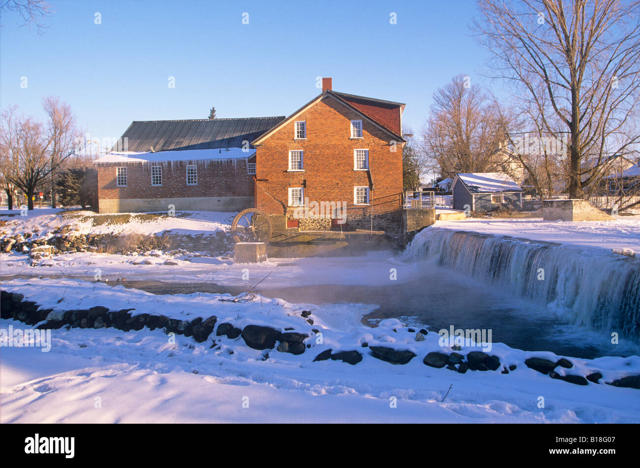 Cornell Mill, Stanbridge East, Eastern Townships, Quebec, Canada Stock