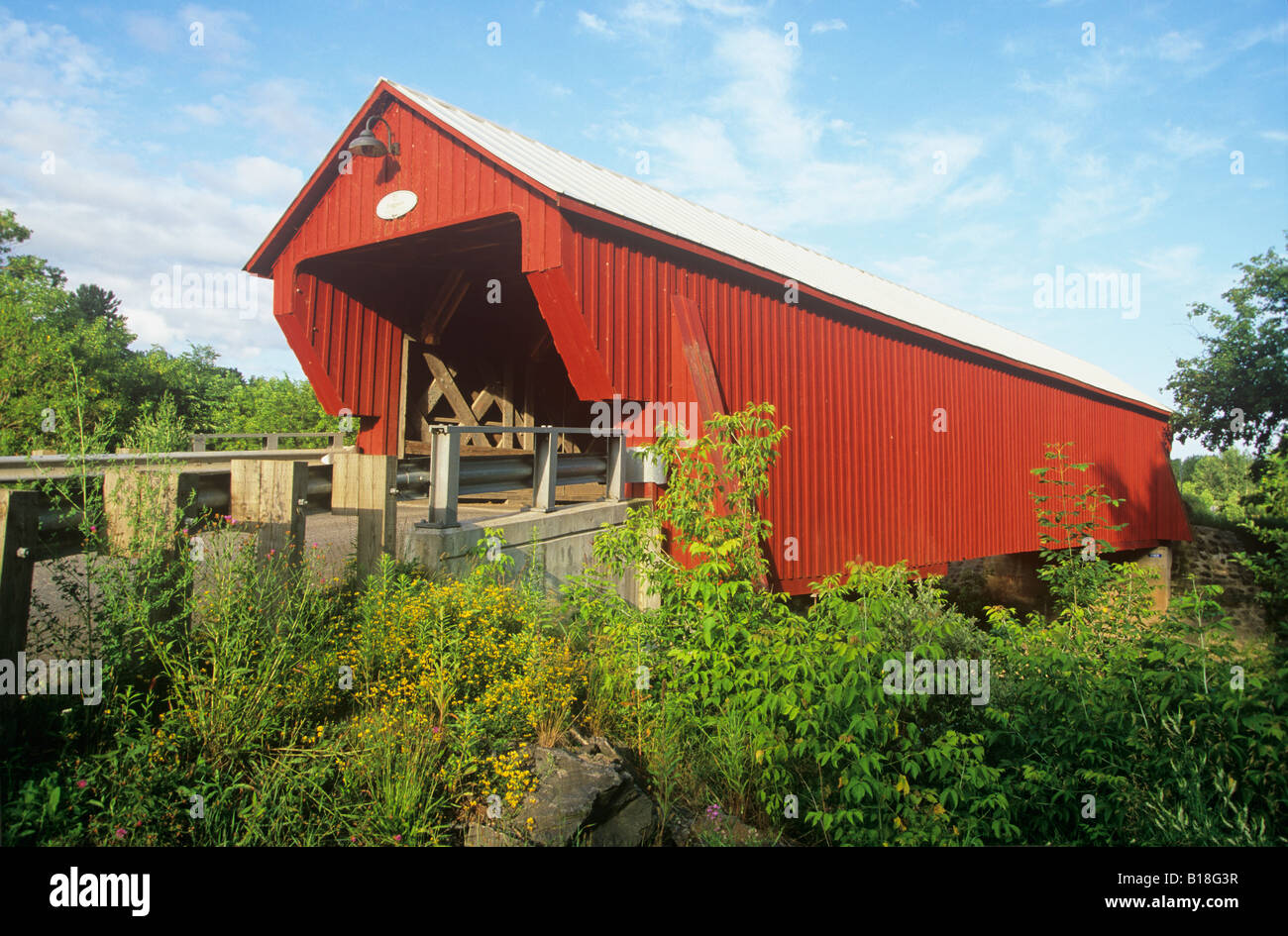 Freeport Covered Bridge, 1870, Cowansville, Eastern townships, Quebec