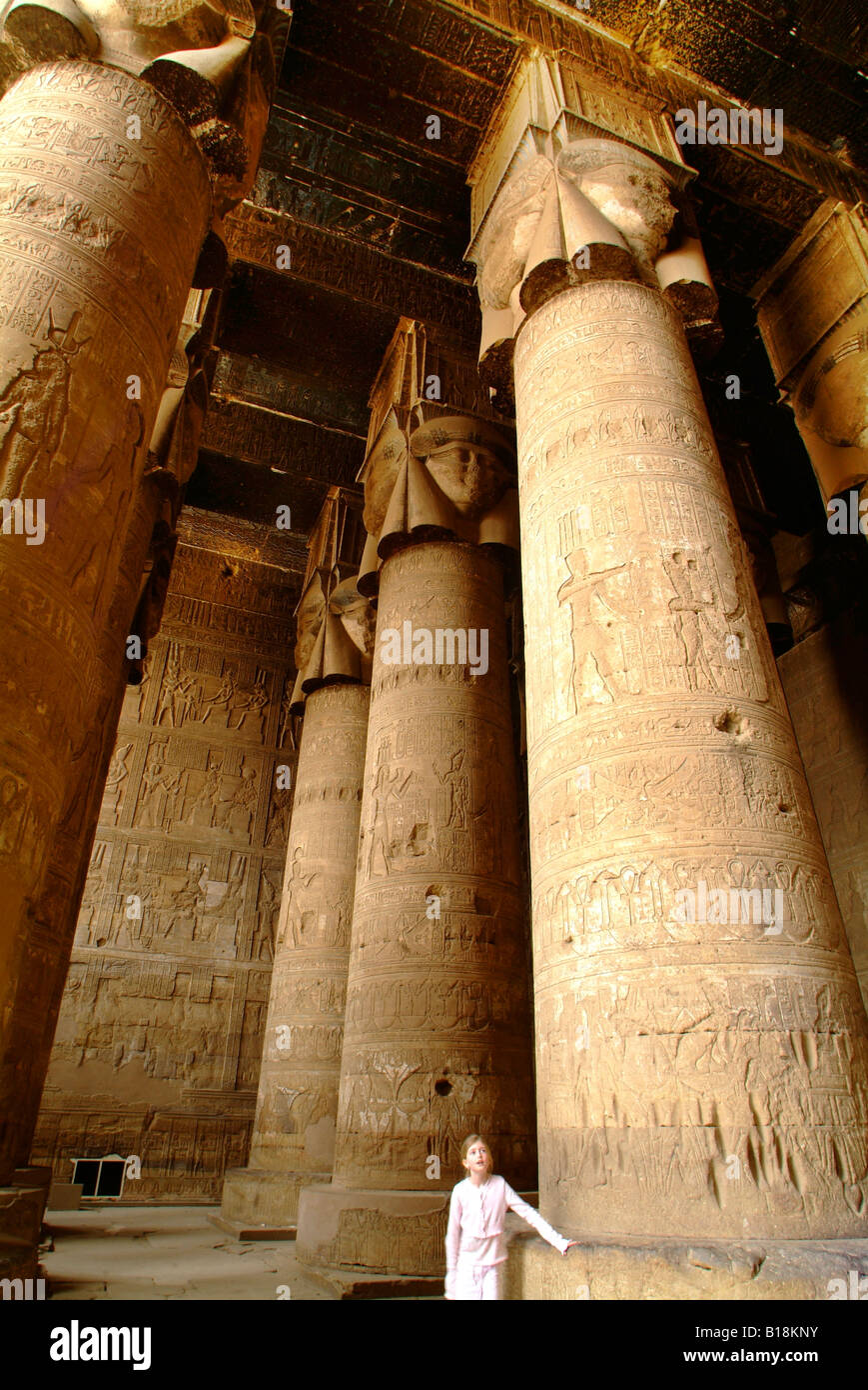 Dendara Temple Egypt Stock Photo