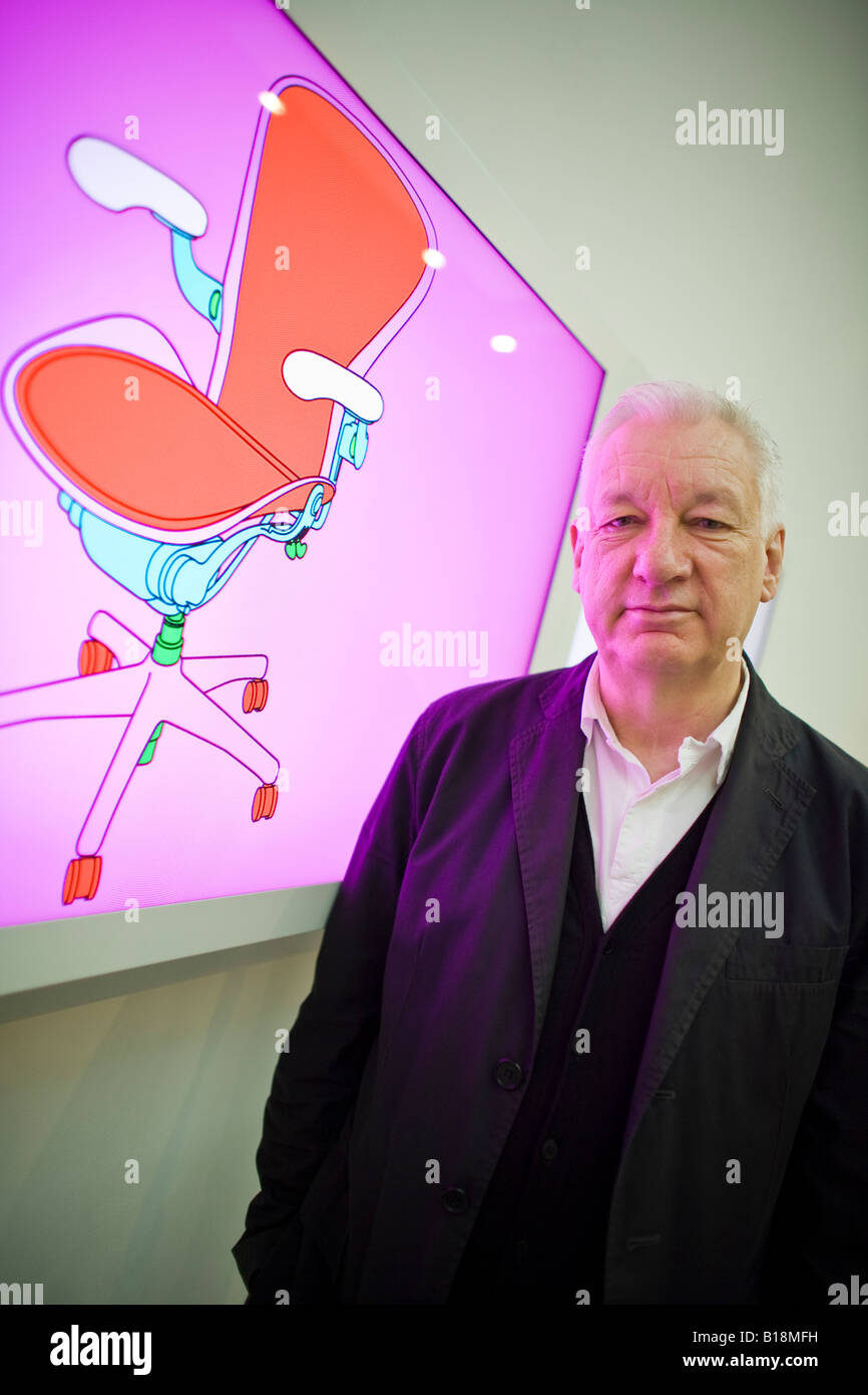 Michael Craig Martin conceptual artist and painter He is particularly noted for his influence over the Young British Artists Stock Photo