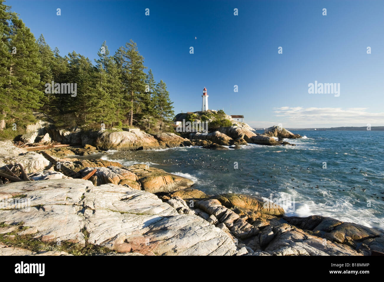 Point Atkinson lighthouse park in West Vancouver British Columbia ...