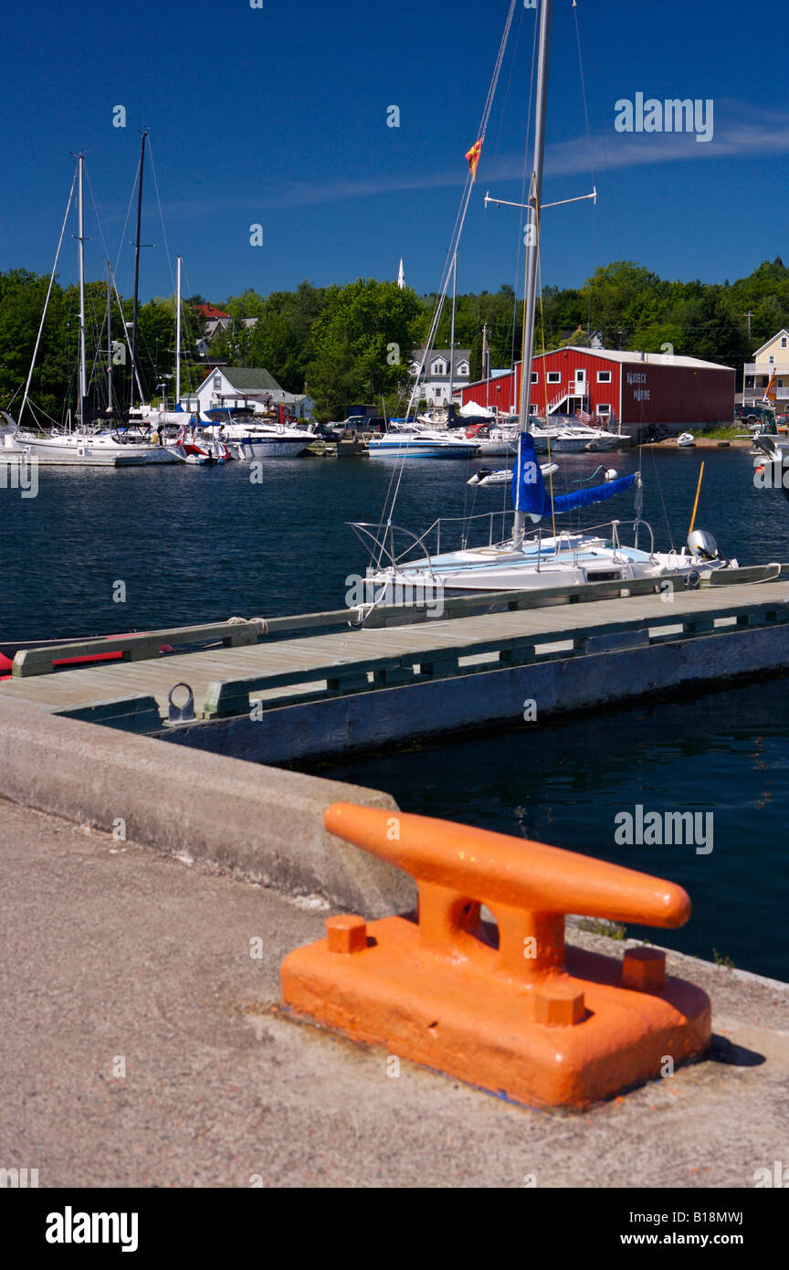 Marina in the town of Baddeck at the start of the Cabot Trail, Bras d