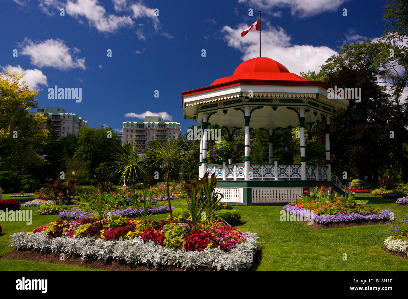 Band Rotunda at the Halifax Public Gardens along Spring Garden Road, downtown Halifax, Halifax