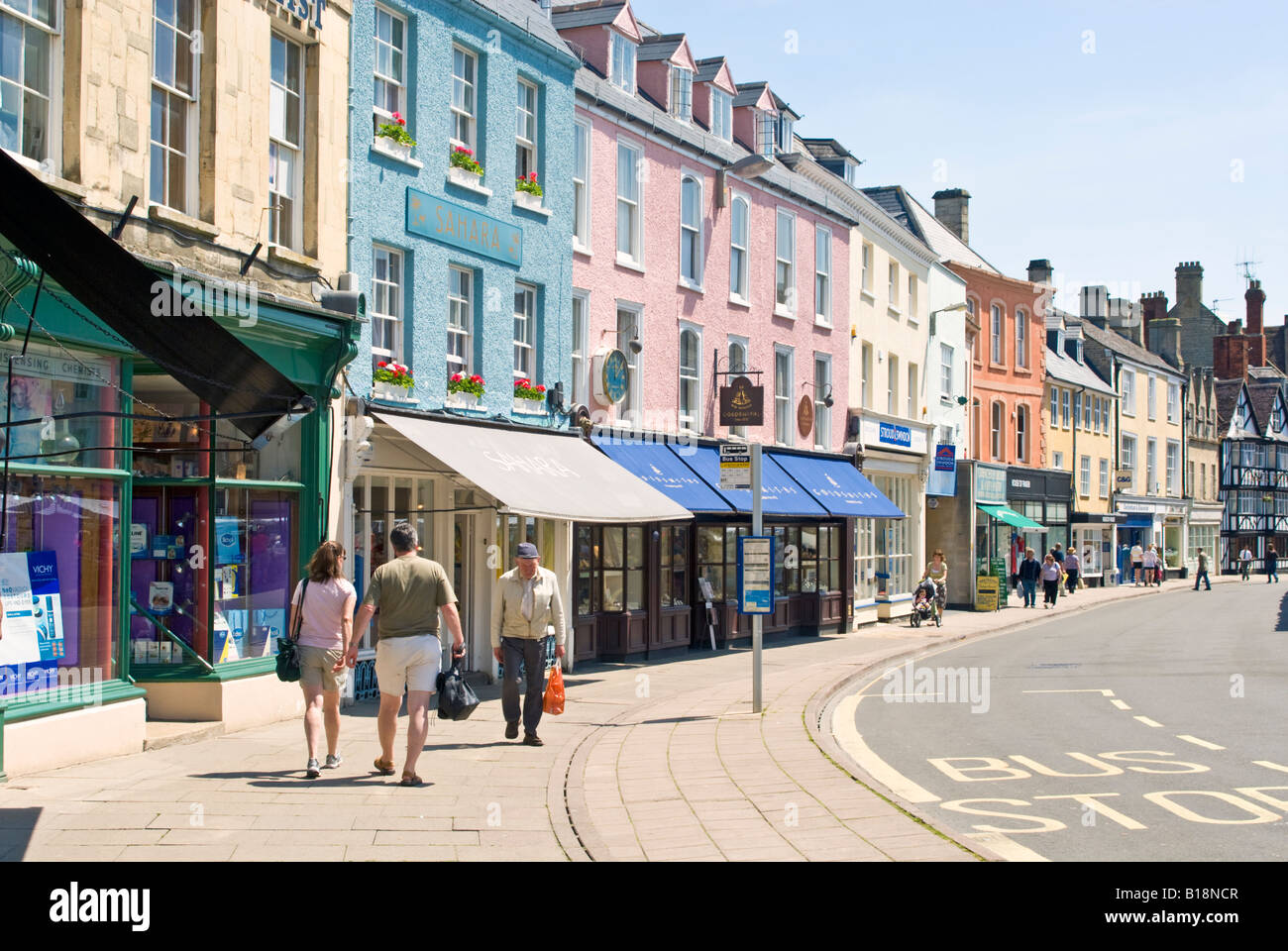 Market Square, Cirencester, Gloucestershire, England Stock Photo