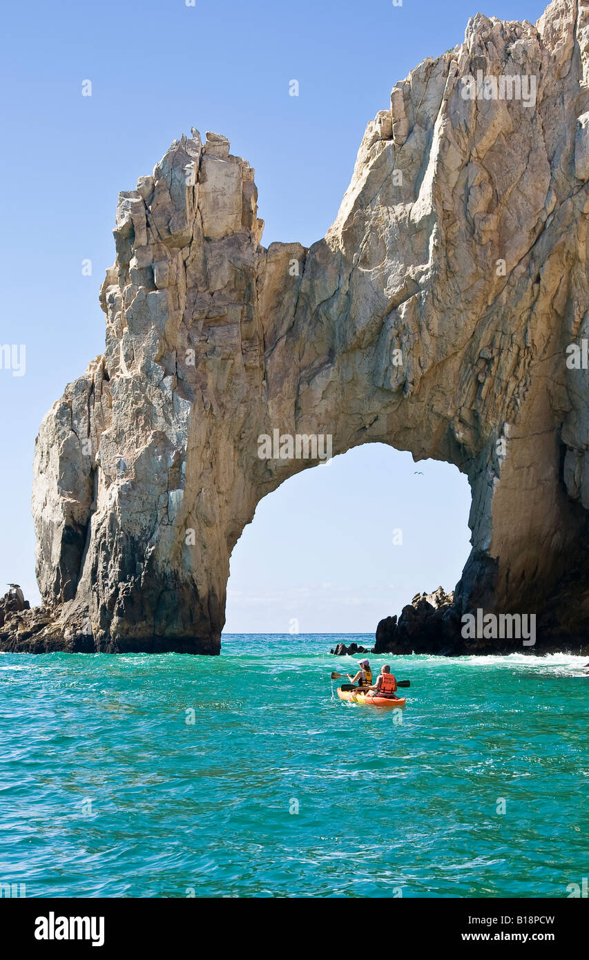 El Arco rock formation at the southern most tip of the Baja peninsula, Cabo San Lucas, Mexico Stock Photo