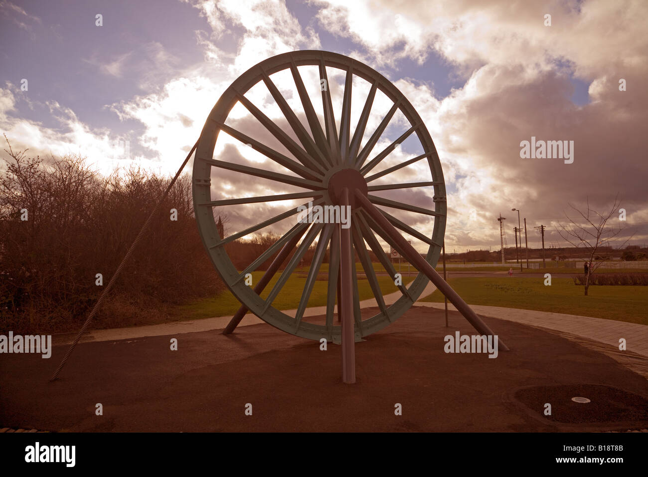 Mining memorial Bo'ness Stock Photo