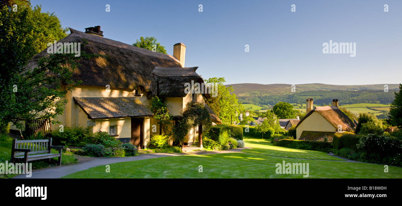 Picturesque village of Selworthy, Exmoor, Somerset England Stock Photo