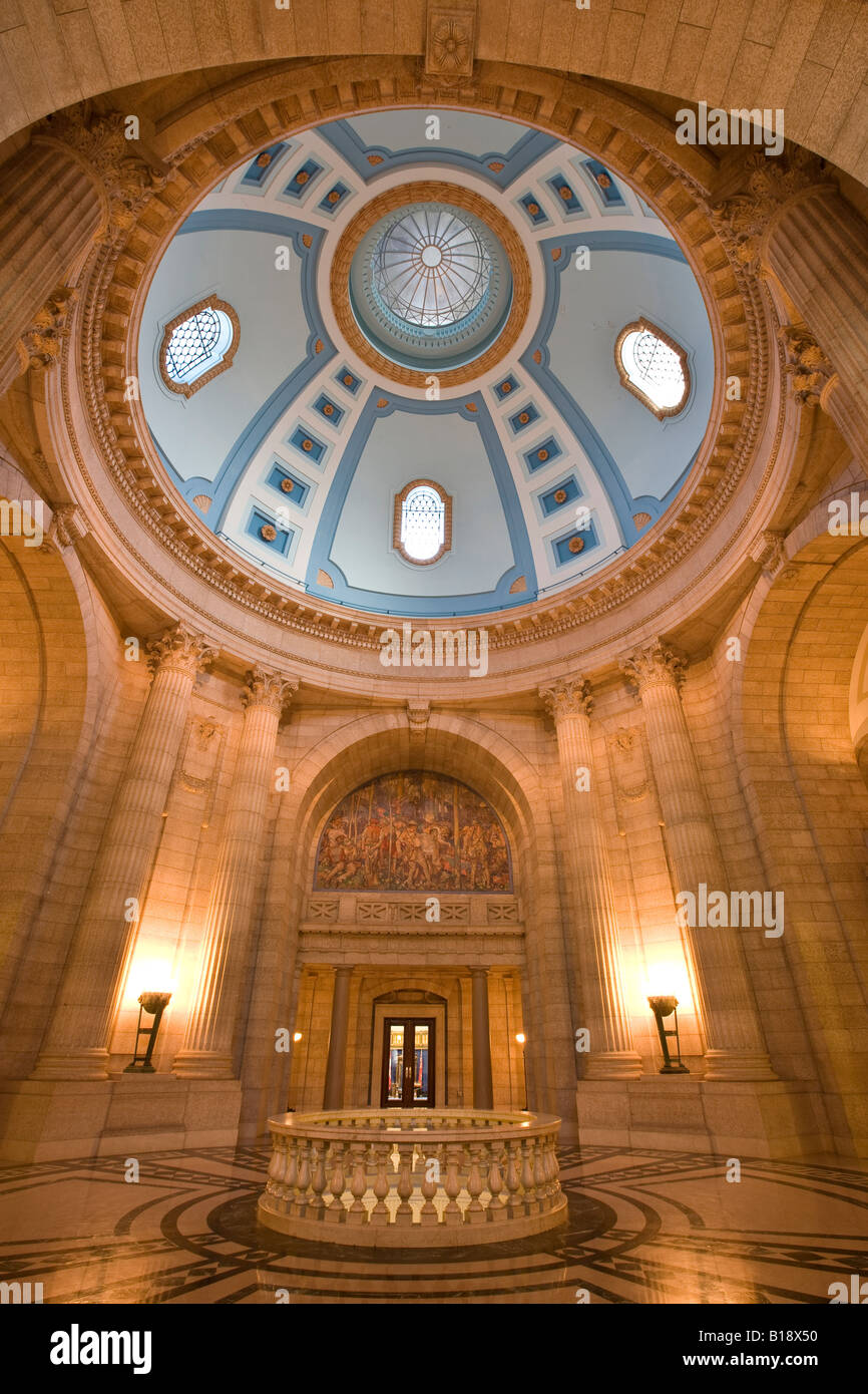 Inside Manitoba Legislative Building, Winnipeg, Manitoba. Stock Photo