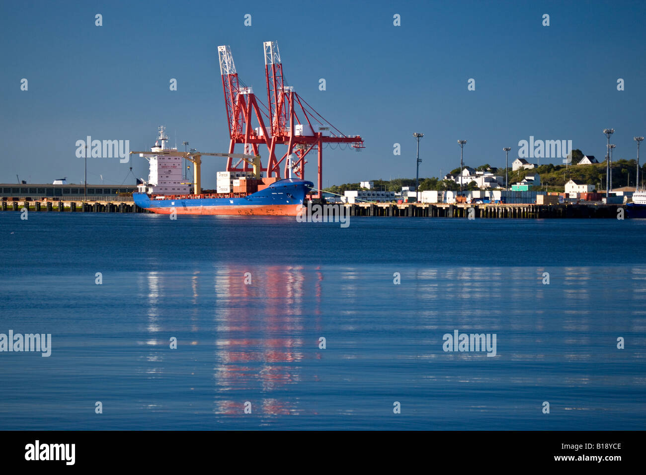 Container port at Saint John, New Brunswick, Canada Stock Photo Alamy