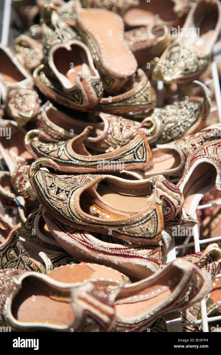 Arabian slippers for sale Bur Dubai Souk or Market Dubai United Arab