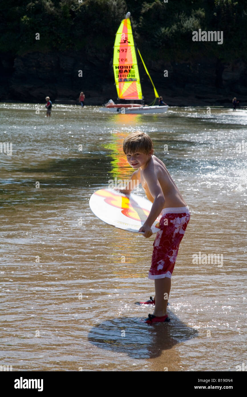 boy playing in the sea Stock Photo - Alamy