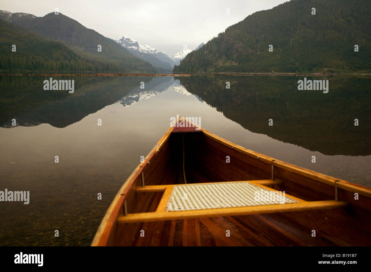Cedar Strip Canoe on Mouchalat Lake, Gold River, Vancouver Island
