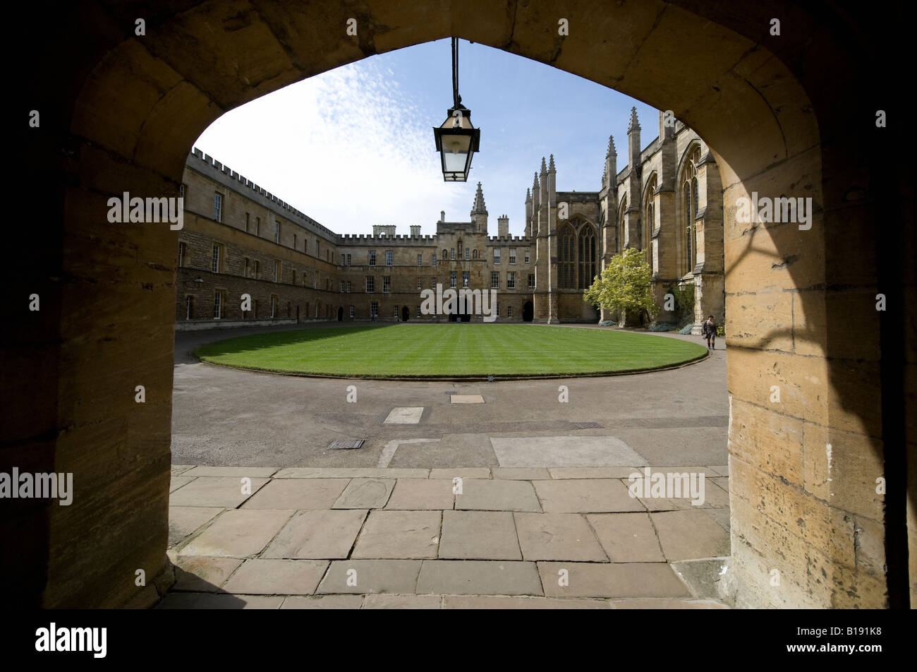 A view of New College Front Quadrangle, Oxford Stock Photo Alamy