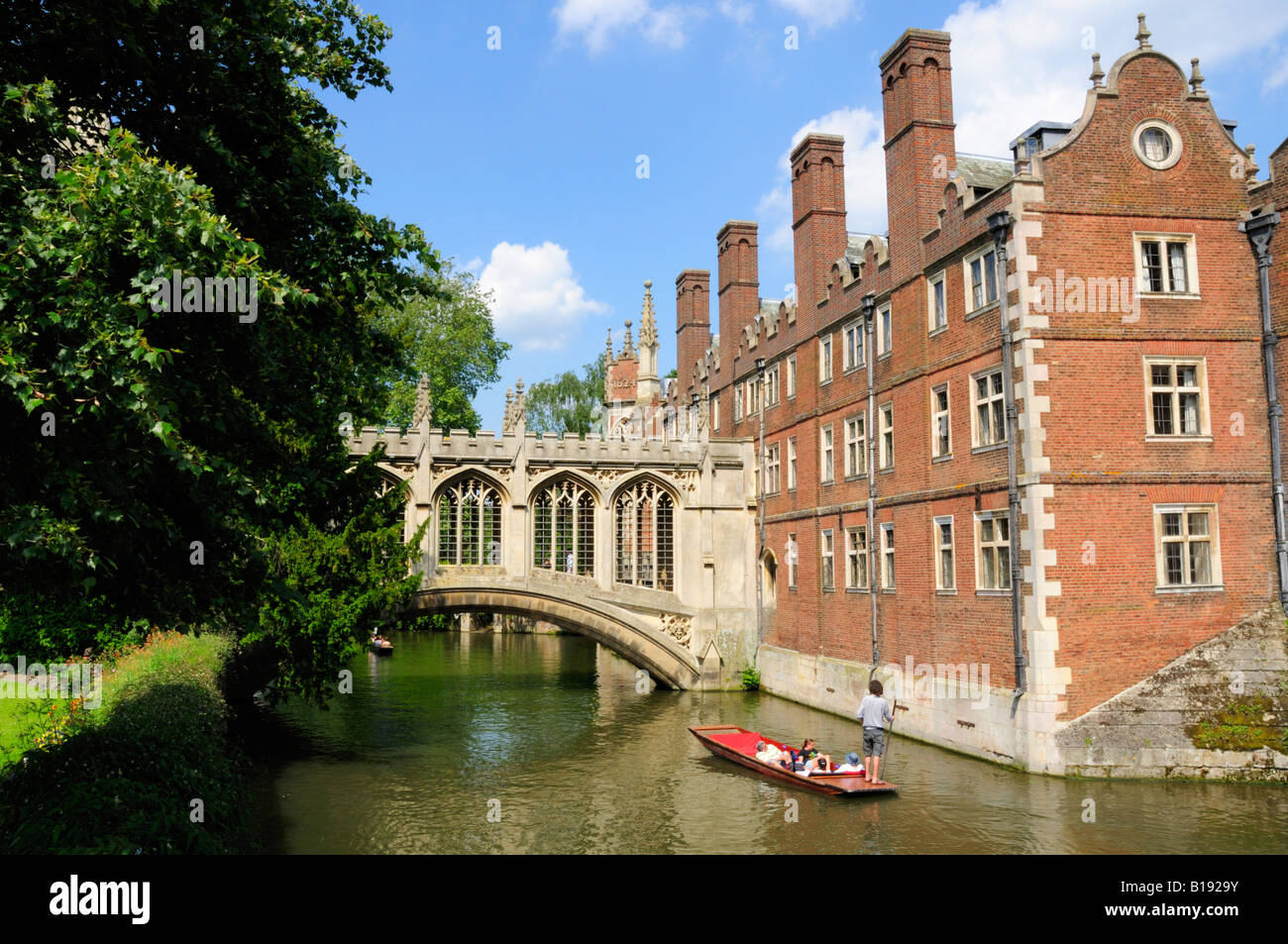 Bridge of Sighs St Johns College Cambridge England UK Stock Photo