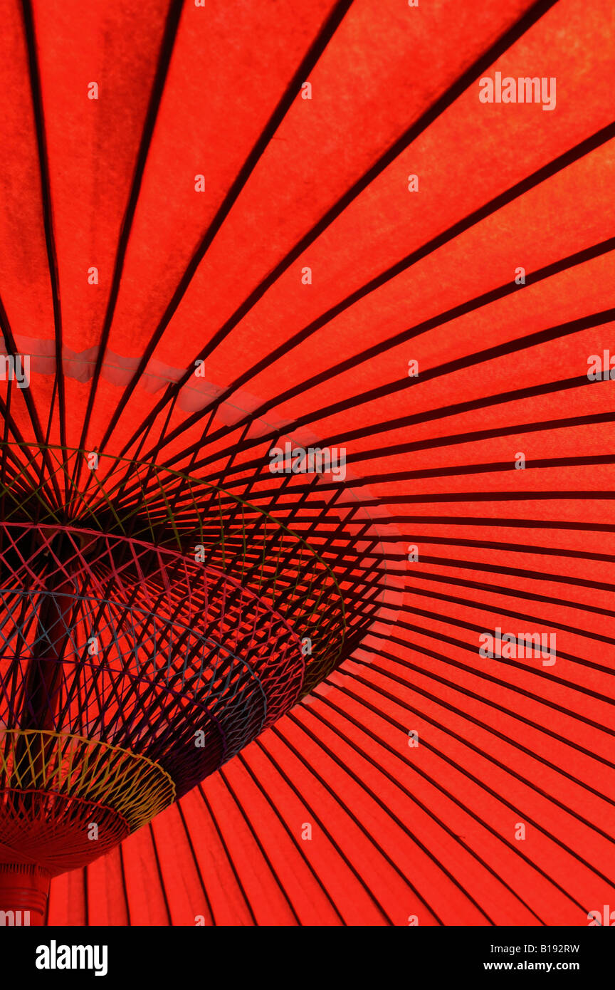 traditional japanese red paper umbrella Kyoto Japan Stock Photo Alamy