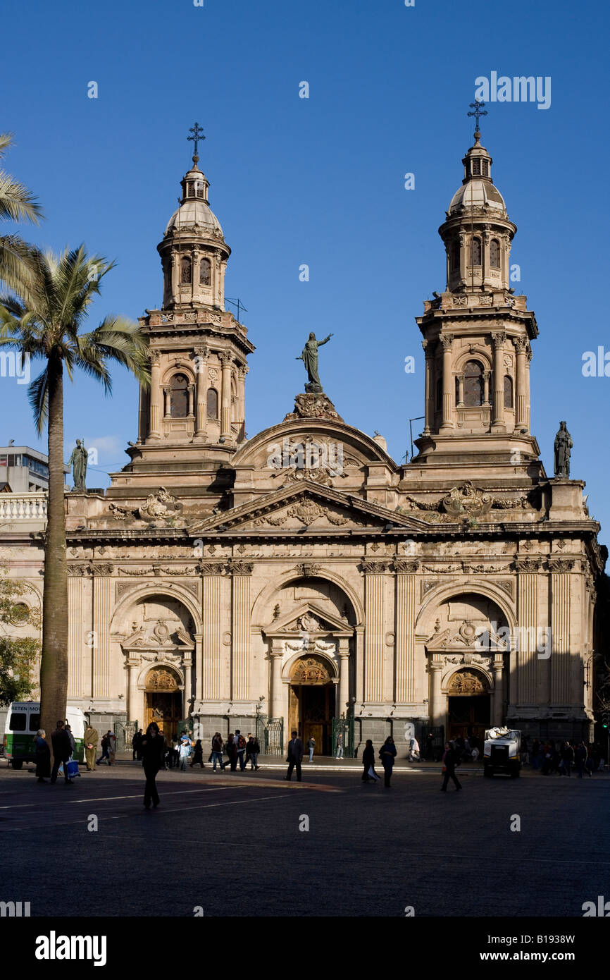 The Cathedral of Santiago de Chile Stock Photo