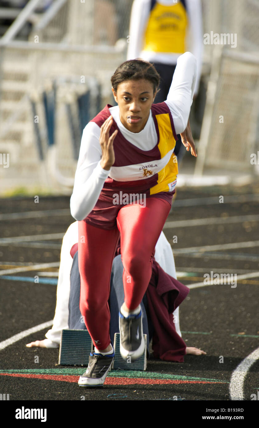Track Glenview Illinois African American Sprinter Out Of Blocks High School Girls Track Meet Stock Photo Alamy Track Glenview Illinois African American Sprinter Out Of Blocks High School Girls Track Meet Stock Photo Alamy