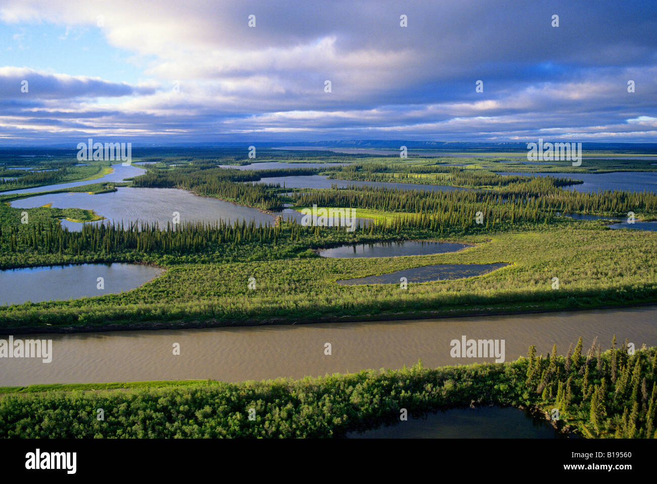Aerial view mackenzie river delta hires stock photography and images Alamy