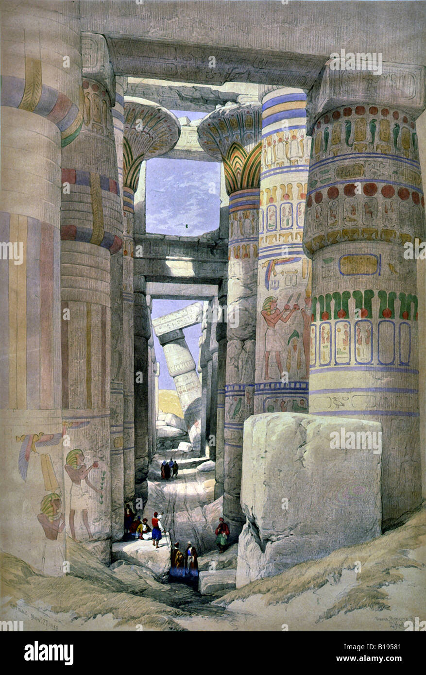 The Karnak temple complex Stock Photo